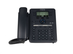 Telefon IP E-LG 1020i, 4-řád. černobílý displej, 2,8", 16 progr. tl., hlasitý tel., černý