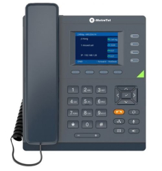 Telefon IP Infinity 5004 Xstim, pro systémy E-Metro Tel, bar. displ. 2,8" s pods., 4 pr. tl., černý