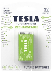 Baterie Tesla 9V RECHARGEABLE+ nabíjecí Ni-MH, 1ks (blistr)